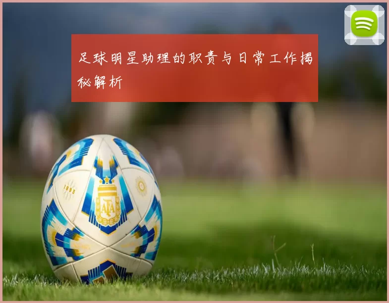 足球明星助理的职责与日常工作揭秘解析