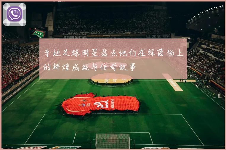 李姓足球明星盘点他们在绿茵场上的辉煌成就与传奇故事